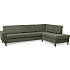 Madrid Nordic højrevendt open-end sofa - grøn