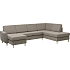 Madrid Nordic venstrevendt U-sofa - taupe