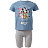 Bluey shorts sæt str. 86/92 - blå/grå