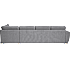 Rom Nordic venstrevendt U-sofa - antracit