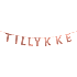 Salling guirlande "tillykke" L: 2,5 meter - Rosegold
