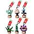 Plantz nøglering plysfigurer - flere varianter - assorteret