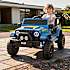 Offroader ride-on bil - blå