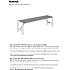 HORTUS bænk 123 cm - Nonwood