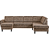 Rom Nordic venstrevendt U-sofa - taupe