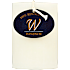 Windsor bloklys ren stearin 7x10 cm - hvid
