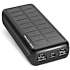 SBS Solar Power Bank 20.000mAh - sort