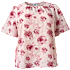 VRS dame blomstret bluse str. 48 - rosa