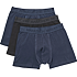 Marathon teen 3-pak boxershorts str. 7-9 år - mørkeblå/sort