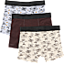 VRS børne 3-pak boxershorts str. 122/128 - beige/brun/grå