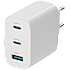 Elworks USB oplader til USB-A+C - hvid