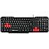 Nox 104 keys keyboard - rød