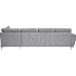Rom Nordic venstrevendt U-sofa - antracit