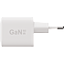 X2O 65W tredobbelt hjemmelader USB-C/C/A GaN - Hvid