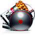 Dyson Cinetic Big Ball Multifloor 2 poseløs støvsuger - sølvfarvet/rød