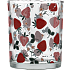 Fyrfadslysholder m. sommermotiver H: 8 cm - flere varianter - assorteret