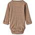 Tiny One baby body str. 74 - brun