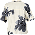 VRS dame blomstret skjorte str. 48 - beige