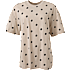 VRS dame oversize T-shirt str. S - beige