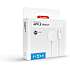 Fixed lightning kabel 1 meter - hvid