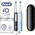 Oral-B iO3 Duo elektriske tandbørster - Matt Black og Ice Blue