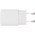 X2O 35W dobbelt hjemmelader USB-C/A GaN - Hvid