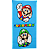 Super Mario og Luigi håndklæde - 70x140 cm