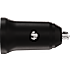 X2O 2x12W dobbelt billader USB-A/A - Sort