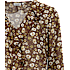VRS dame bluse med flæser str. 2XL - brun