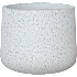 Almeria fiberkrukke - hvid - Ø: 32 x H: 29 cm