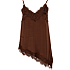 VRS dame top med blonde str. 2XL - brun