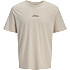 JJ REBEL herre T-shirt med print str. XL - beige