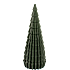 Facet juletræ 23 cm - mørkegrøn