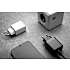Fixed Dual USB rejseoplader 17 W - sort