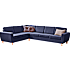 Rom Nordic vendbar hjørnesofa - navy