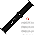 Fixed Silicon Sporty Strap silikonerem til Apple Watch - sort