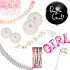 Babyshower festpakke - lyserød