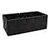Fletkurv i rattan 24x12 cm - sort