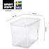 SmartStore Classic opbevaringskasse 66 liter - transparent