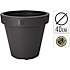 Karlstad plastikkrukke - Sort - Ø: 40 cm x H: 35 cm