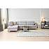 Rom Nordic venstrevendt open-end sofa - lysegrå