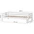 Spiloppe juniorseng 90x200 cm - hvid