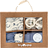 Tiny One 5-dele med T-shirt, body, smækbukser, savlesmæk og futter str. 80 - blå
