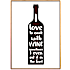 I love to cook with wine - 30x40 cm