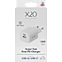 X2O 20W dobbelt hjemmelader USB-C/A GaN - Hvid