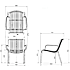 Messina loungestol - Sort