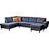 Rom Nordic højrevendt U-sofa - navy