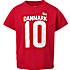 VRS børne fodbold T-shirt str. 110/116 - rød