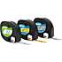 DYMO® LetraTag® Tape 12mm x 4m paper white, plastic yellow & metallic silver 3-Blister
