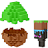 Minecraft Mini Mode Spawn Egg figur - flere varianter - assorteret